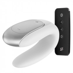 Double Fun Vibrador para Parejas con APP y Control Remoto Blanco