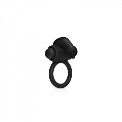 Anillo para Pene con Vibracion Conejito Silicona Negro