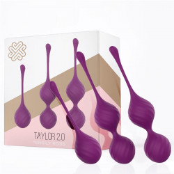 Taylor 20 Bolas Kegel Silicona Purpura
