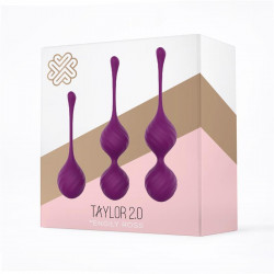 Taylor 20 Bolas Kegel Silicona Purpura