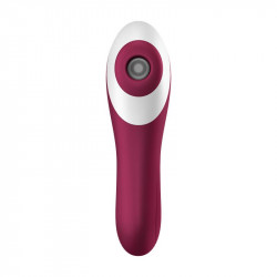 Dual Crush Vibrador y Succionador USB Rojo