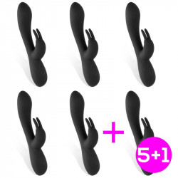 Pack 51 Noir Vibrador Silicona Liquida