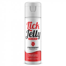 Lick Jelly Lubricante Comestible Base Agua Fresa 30 ml