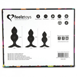 Bibi Twin Set 3 Plug Anales Negro