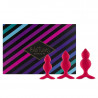 Bibi Twin Set de 3 Plugs Anales Rosa