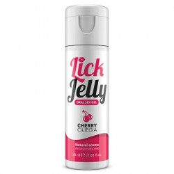 Lick Jelly Lubricante Comestible Base de Agua Cereza 30 ml