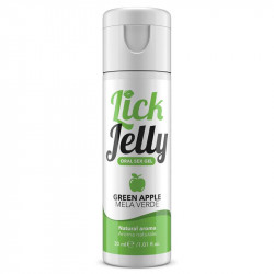 Lick Jelly Lubricante Comestible Base de Agua Manzana Verde 30 ml