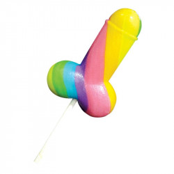 Piruleta Forma de Pene Multicolor