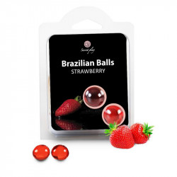 Secret Play Set 2 Brazilian Balls Aroma Fresa