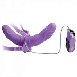 Fetish Fantasy Elite Arnes de Doble Deleite Vibrador Purpura