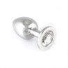 Plug Anal Acero Inoxidable Transparente
