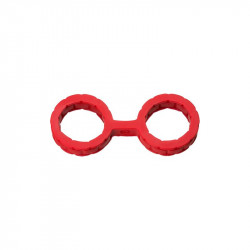 Esposas Japonesas para Bondage Silicona Premium Talla S Rojo