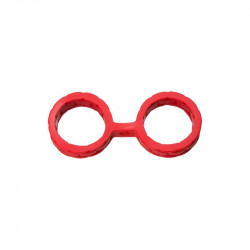 Esposas Japonesas para Bondage Silicona Premium Talla L Rojo