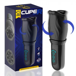 Cuper Masturbador con Rotacion 360º Silicona USB