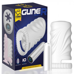 Guner Masturbador Masculino 100 Flexible Bala Extraible Doble Orificio Silicona Premium USB Magnetico