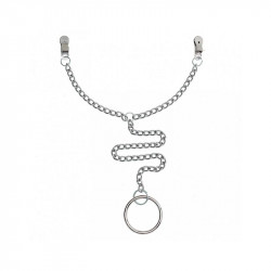 Pinzas para Pezones con Anillo para el Pene