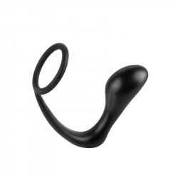 Estimulador Anal Ass Gasm Cockring Plug Color Negro