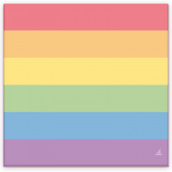 Set 20 Servilletas con Colores Bandera LGBT