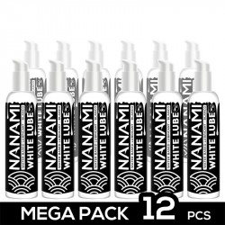 Pack 12 Lubricante Blanco Cremoso Imitacion al Semen Base Agua Vegano 150 ml