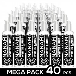 Pack 40 Lubricante Blanco Cremoso Imitacion al Semen Base Agua Vegano 150 ml