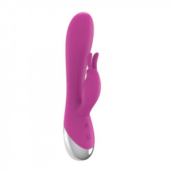 VIbrador Dual USB Silicona Rosa