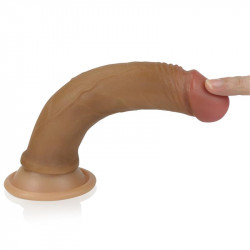Dildo Nature 7 Silicona Liquida Marron