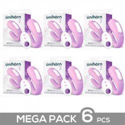 Pack 6 Brightmauve Vibrador para Parejas Doble Motor Control Remoto