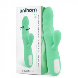 Brightpear Vibrador y Rotador con Conejito Doble Motor 360º