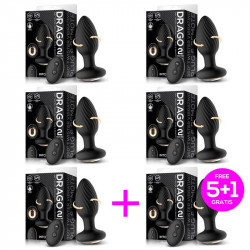 Pack 51 Drago Plug Anal Vibracion Movimiento Twister 360º y Control Remoto