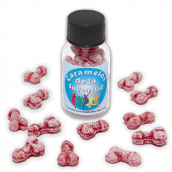 Bote 12 Caramelos Forma Pene Sabor Frutas