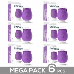Pack de 6 Plumrose Succionador de Clitoris Base Magnetica USB Silicona