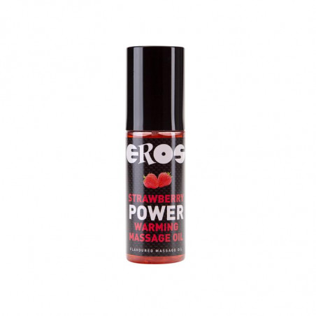 Aceite de Masaje Efecto Calor Fresa Power 100 ml