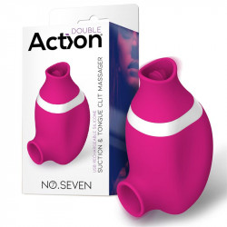 No Seven 2 en 1 Estimulador de Clitoris y Lengua Estimuladora