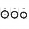 Pack de 3 Anillos para el Pene Power Plus Negro