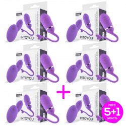 Pack 51 Odise Huevo Vibrador Control Remoto USB Silicona Purpura