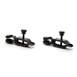 Pinzas para Pezones Ajustables Metal Negras