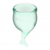 Copas Menstruales Feel Secure Light Green Pack de 2