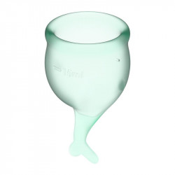 Copas Menstruales Feel Secure Light Green Pack de 2