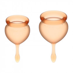 Copas Menstruales Feel Good Orange Pack de 2