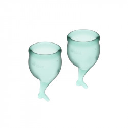 Copas Menstruales Feel Secure Dark Green Pack de 2